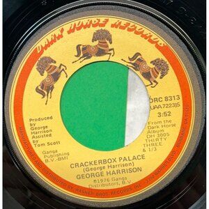 George Harrison Crackerbox Palace / Learning How to Love You 45 Vinyl 70s Rock